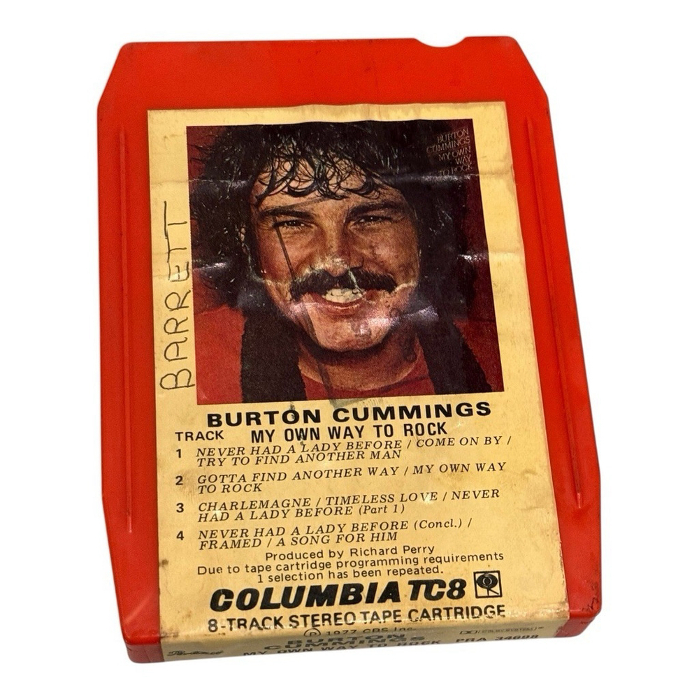 Burton Cummings : My Own way to Rock 8 Track Tape Cartridge PRA 34698 1977